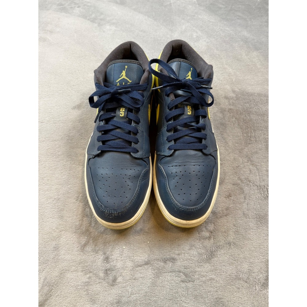 Air Jordan 1 Low Squadron Blue‎ Electric Yellow - Mens 13 - 553558-417